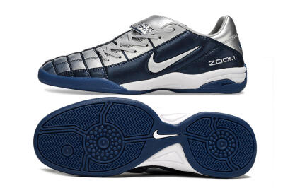 Men's Nike Air Zoom Total 90 III IC Football Shoes - Blue/Silver/White