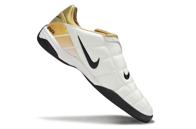 Men's Nike Air Zoom Total 90 III IC Football Shoes - White/Gold/Black