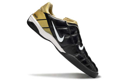 Men's Nike Air Zoom Total 90 III IC Football Shoes - Black/Gold/White