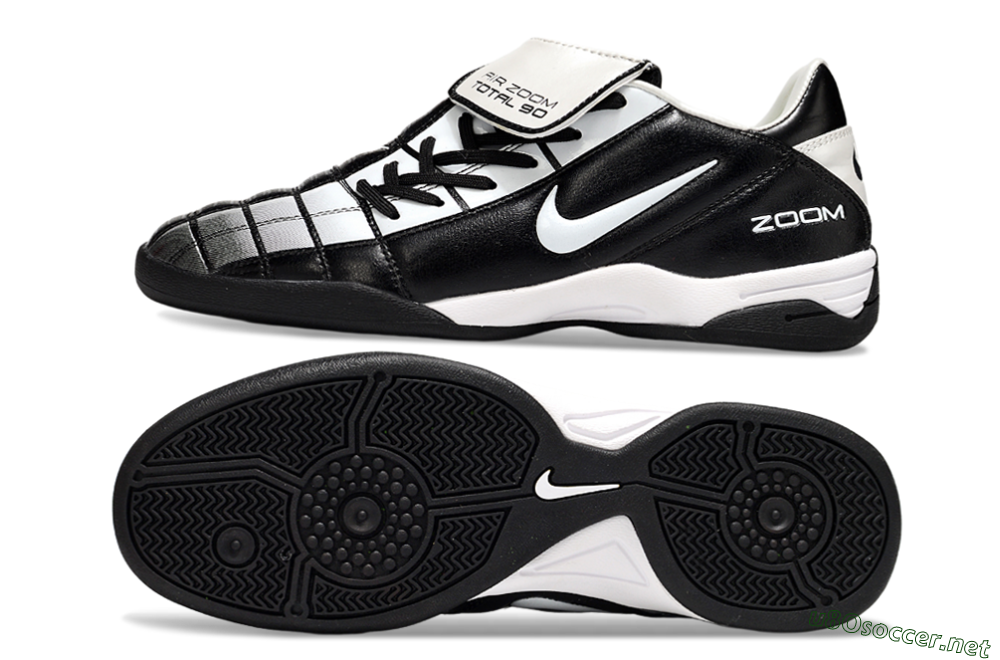 Men's Nike Air Zoom Total 90 III IC Football Shoes - Black/White 1