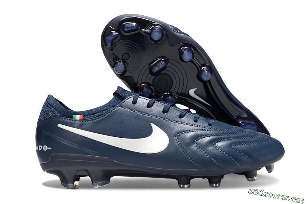 Men's Nike Tiempo Legend 10 Elite FG Football Boots - Blue/White 2