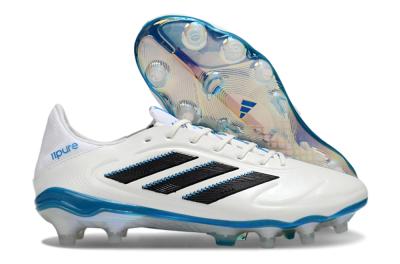 Men's Adidas Copa Pure 3 Elite FG Football Boots - White/Black/Blue
