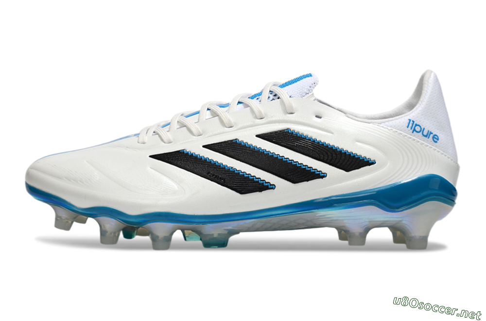 Men's Adidas Copa Pure 3 Elite FG Football Boots - White/Black/Blue 0