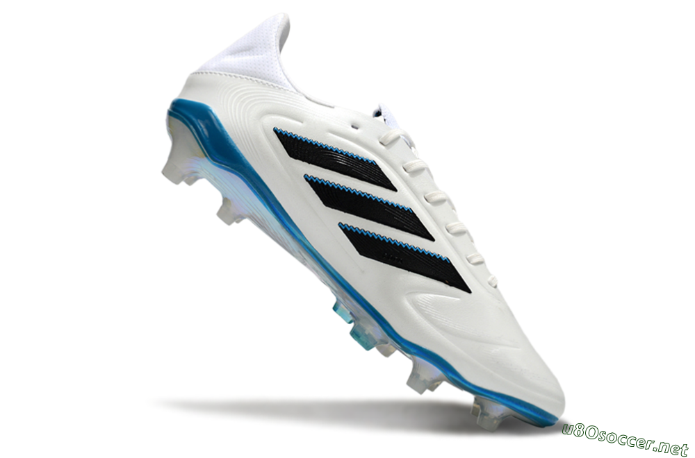Men's Adidas Copa Pure 3 Elite FG Football Boots - White/Black/Blue 4