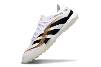Men's Adidas Predator 25 Elite TF Football Shoes - White/Black/Gold