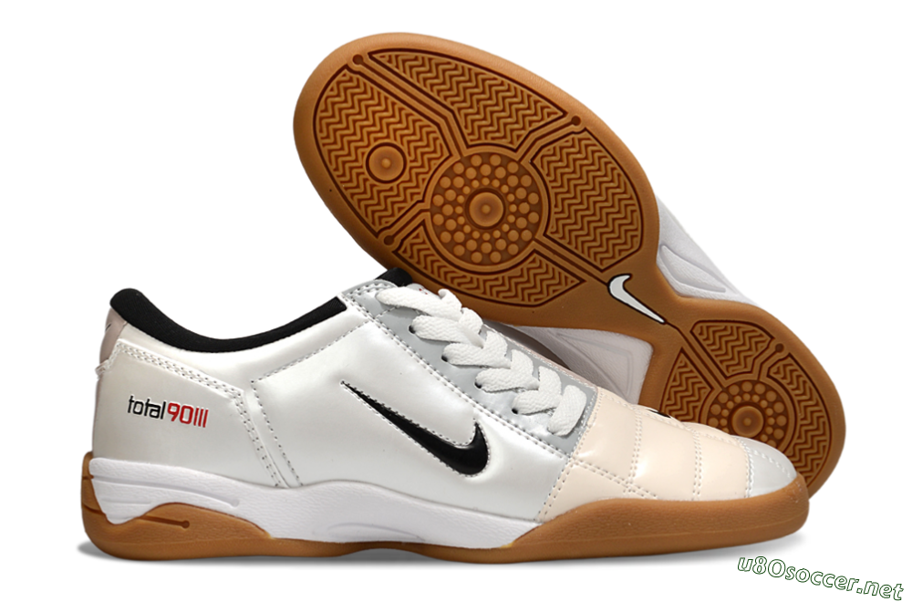 Men's Nike Total 90 III IC Football Shoes - White/Black/Pink 2