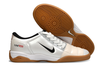 Men's Nike Total 90 III IC Football Shoes - White/Black/Pink