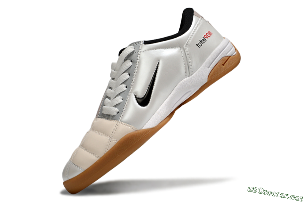 Men's Nike Total 90 III IC Football Shoes - White/Black/Pink 5