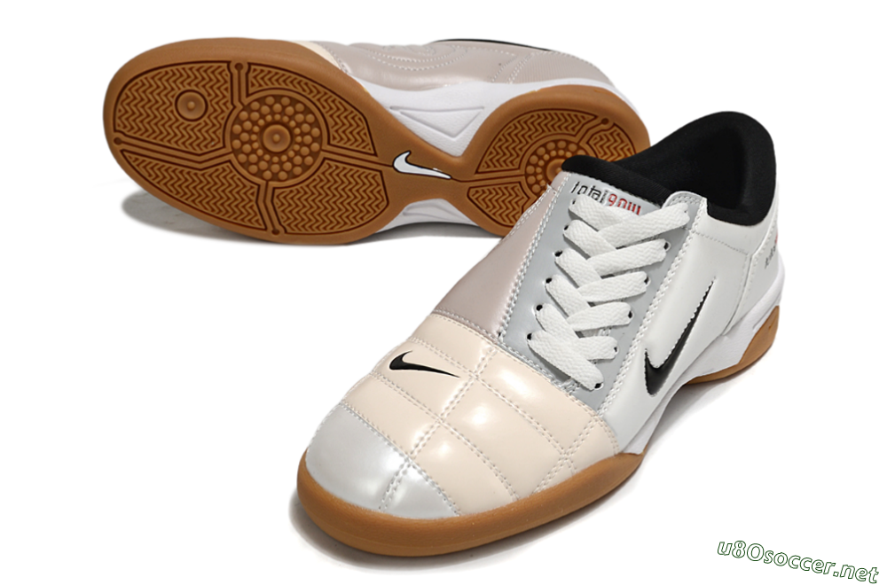 Men's Nike Total 90 III IC Football Shoes - White/Black/Pink 3