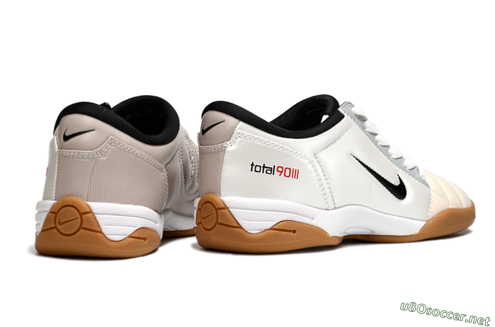 Men's Nike Total 90 III IC Football Shoes - White/Black/Pink 6