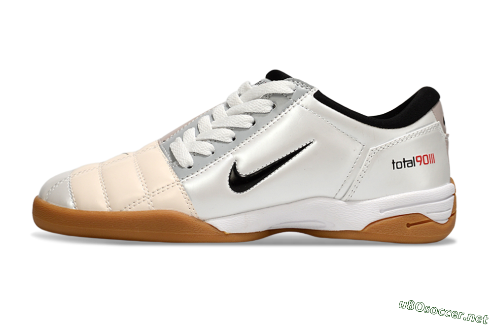 Men's Nike Total 90 III IC Football Shoes - White/Black/Pink 0