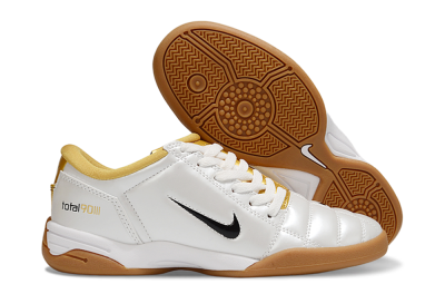 Men's Nike Total 90 III IC Football Shoes - White/Black/Yellow
