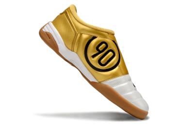 Men's Nike Total 90 III IC Football Shoes - White/Black/Yellow