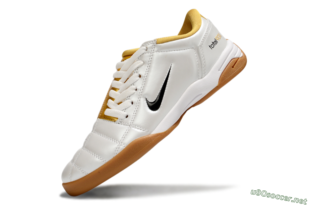 Men's Nike Total 90 III IC Football Shoes - White/Black/Yellow 5