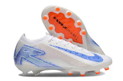 Men's Nike Air Zoom Mercurial Vapor 16 Elite AG Football Boots - White/Blue