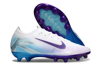 Men's Nike Air Zoom Mercurial Vapor 16 Elite AG Football Boots - White/Purple/Jade
