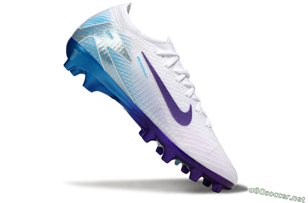 Men's Nike Air Zoom Mercurial Vapor 16 Elite AG Football Boots - White/Purple/Jade 4