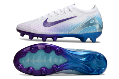 Men's Nike Air Zoom Mercurial Vapor 16 Elite AG Football Boots - White/Purple/Jade