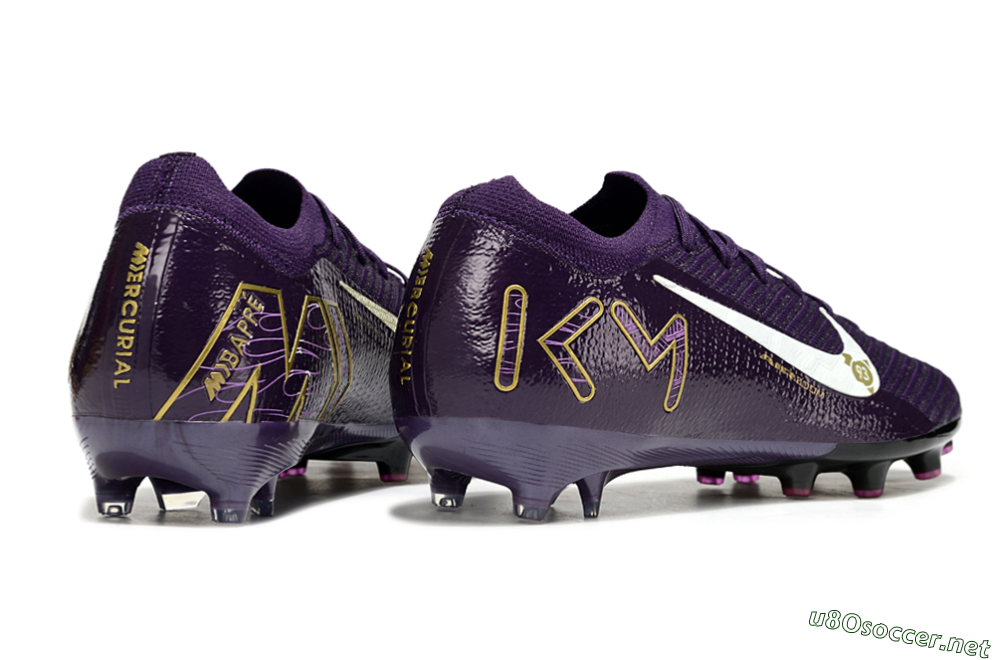 Men's Nike Air Zoom Mercurial Vapor 16 Elite AG Football Boots - Purple/White/Gold 6