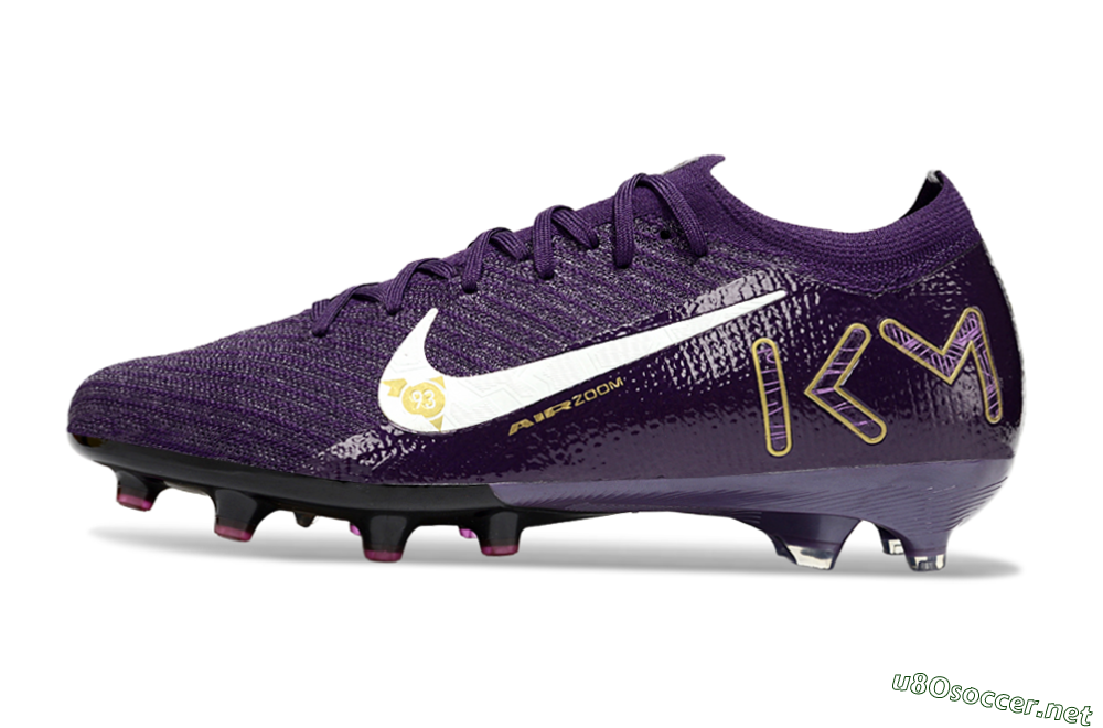 Men's Nike Air Zoom Mercurial Vapor 16 Elite AG Football Boots - Purple/White/Gold 0
