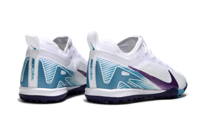 Men's Nike Air Zoom Mercurial Vapor 16 Elite TF Football Shoes - White/Purple/Jade