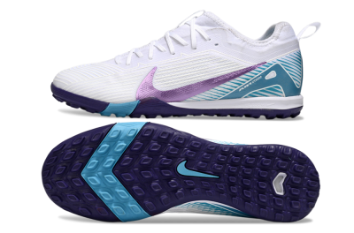 Men's Nike Air Zoom Mercurial Vapor 16 Elite TF Football Shoes - White/Purple/Jade