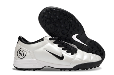 Unisex Nike Total 90 III TF Football Shoes - White/Black