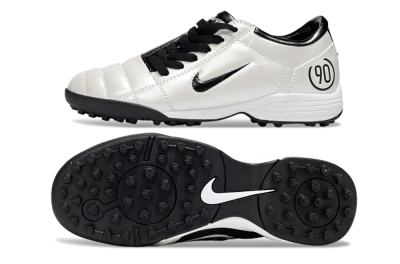 Unisex Nike Total 90 III TF Football Shoes - White/Black