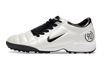 Unisex Nike Total 90 III TF Football Shoes - White/Black