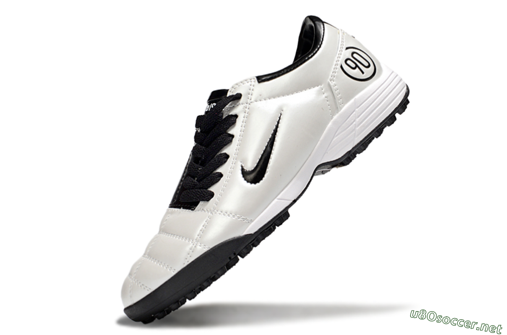 Unisex Nike Total 90 III TF Football Shoes - White/Black 5