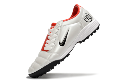 Unisex Nike Total 90 III TF Football Shoes - White/Black/Red