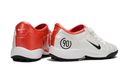 Unisex Nike Total 90 III TF Football Shoes - White/Black/Red
