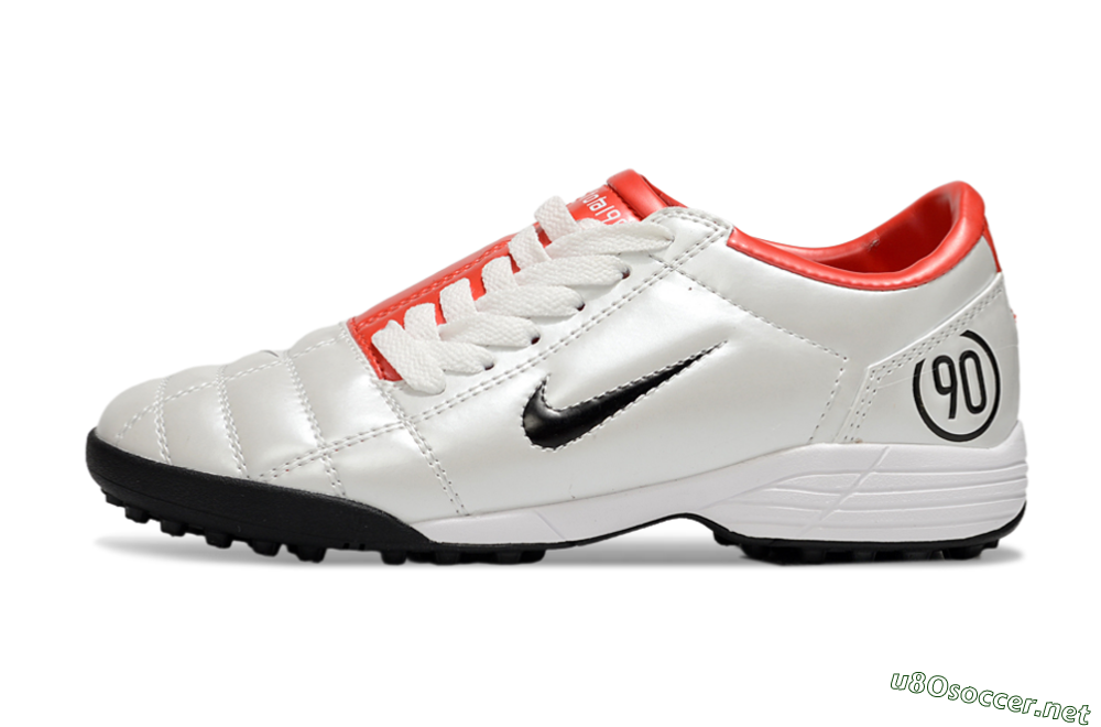 Unisex Nike Total 90 III TF Football Shoes - White/Black/Red 0