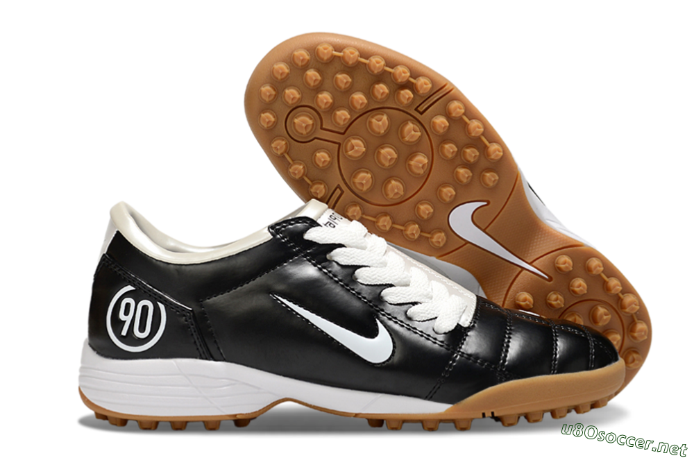 Unisex Nike Total 90 III TF Football Shoes - Black/White 2