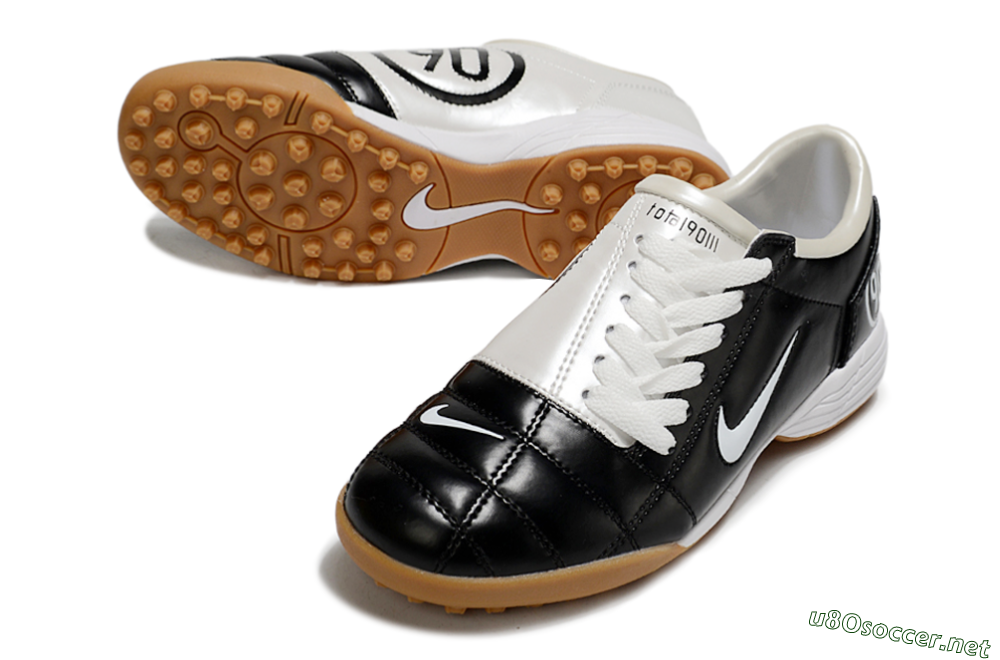 Unisex Nike Total 90 III TF Football Shoes - Black/White 3