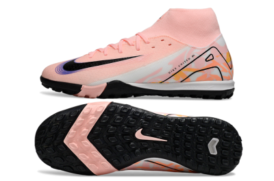 Men's Nike Air Zoom Mercurial Superfly 10 Elite TF Football Shoes - Pink/White/Black