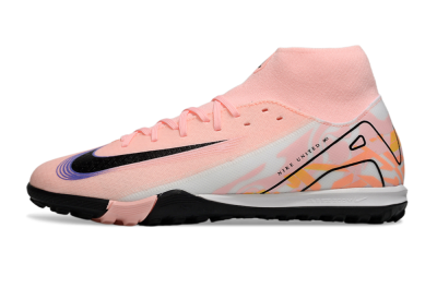 Men's Nike Air Zoom Mercurial Superfly 10 Elite TF Football Shoes - Pink/White/Black