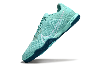 Men's Nike React Gato IC Football Shoes - Jade/White