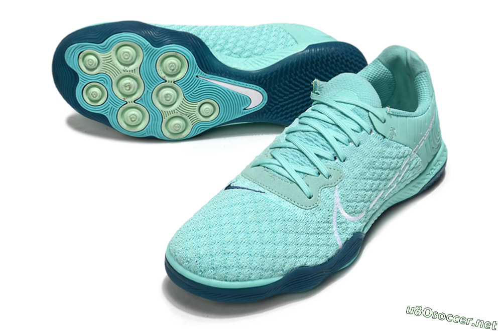 Men's Nike React Gato IC Football Shoes - Jade/White 3