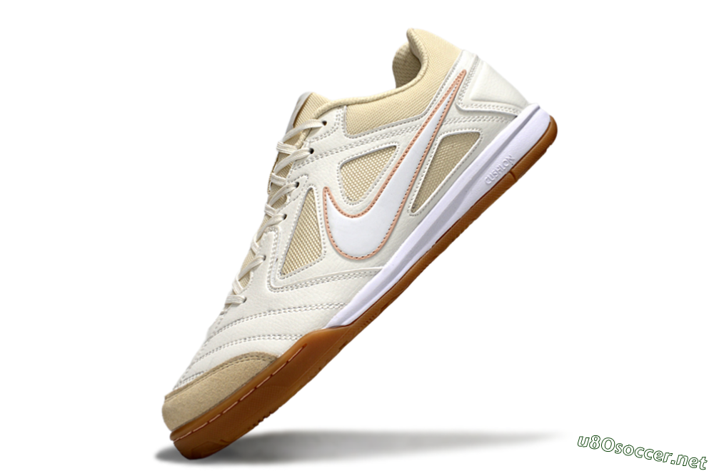 Men's Nike SB Gato IC Football Shoes - White/Beige 5