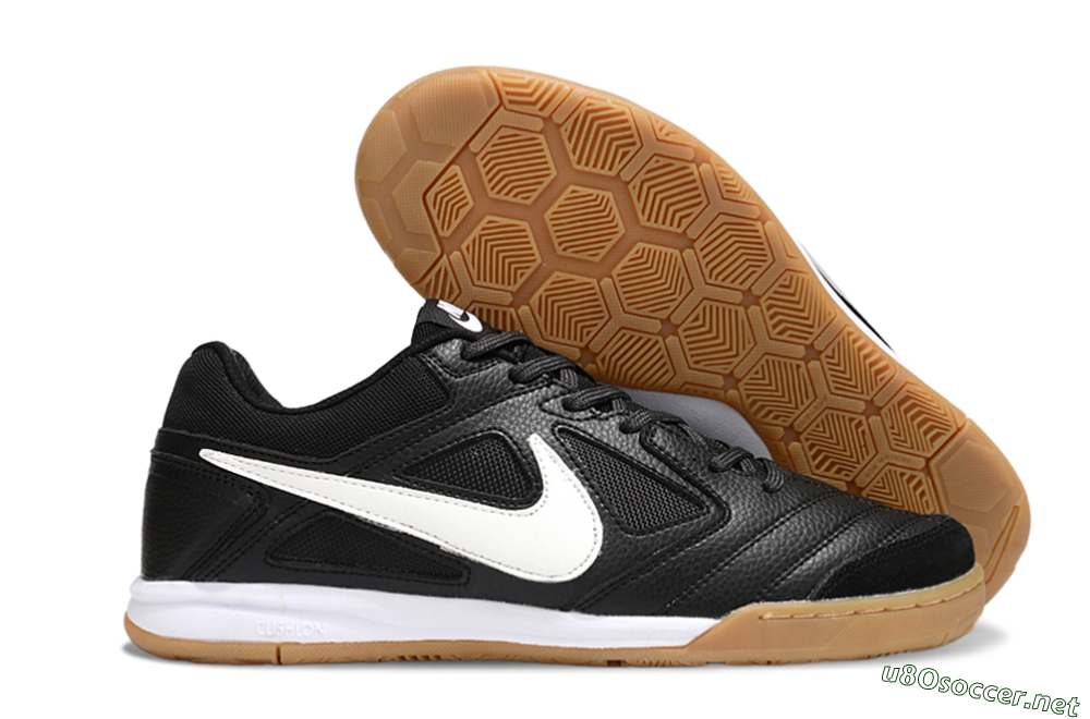 Men's Nike SB Gato IC Football Shoes - Black/White 2
