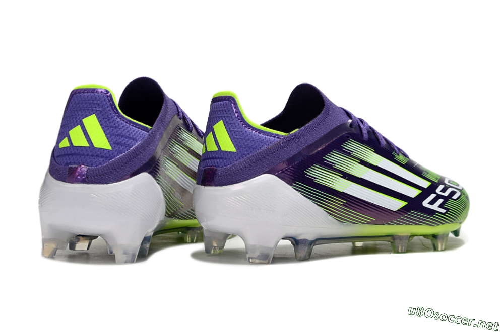 Men's Adidas F50 Elite FG Football Boots - Purple/White/Yellow 6