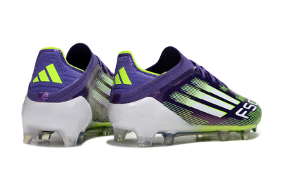Men's Adidas F50 Elite FG Football Boots - Purple/White/Yellow