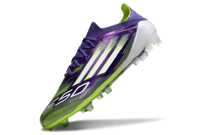 Men's Adidas F50 Elite FG Football Boots - Purple/White/Yellow