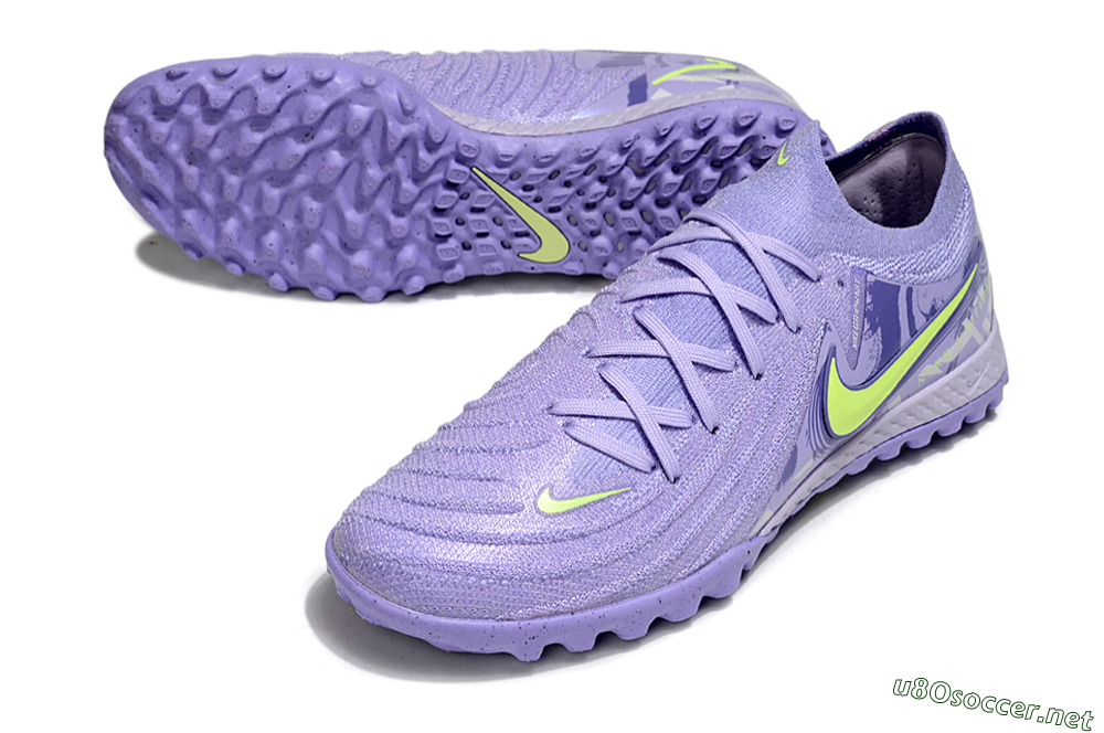 Men's Nike Phantom GX 2 Elite TF Football Shoes - Purple/Yellow 3