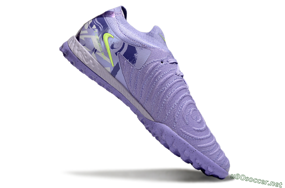 Men's Nike Phantom GX 2 Elite TF Football Shoes - Purple/Yellow 4
