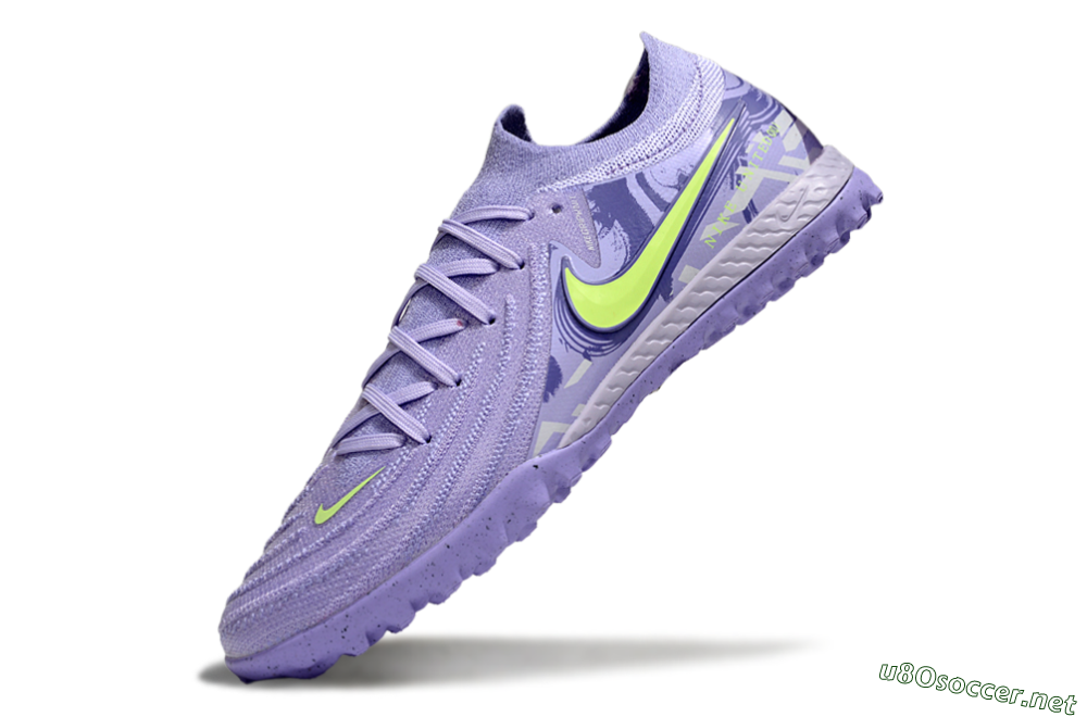 Men's Nike Phantom GX 2 Elite TF Football Shoes - Purple/Yellow 5