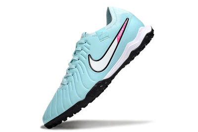 Men's Nike Tiempo Legend 10 Academy TF Football Shoes - Jade/White/Pink