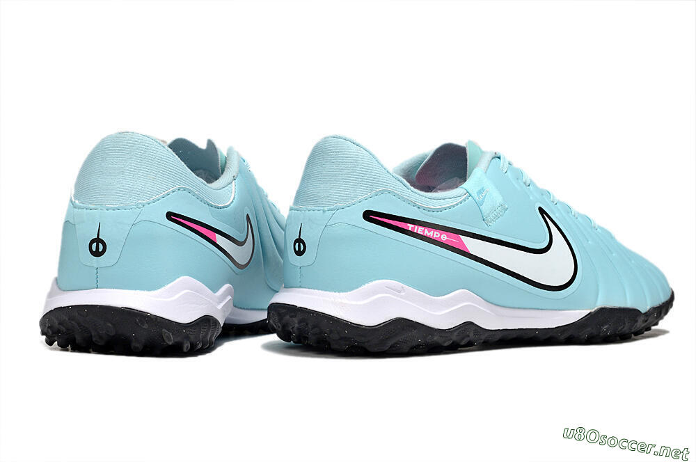 Men's Nike Tiempo Legend 10 Academy TF Football Shoes - Jade/White/Pink 6