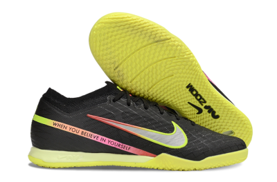 Men's Nike Air Zoom Mercurial Vapor 15 Elite IC Football Shoes - Black/Yellow/Red